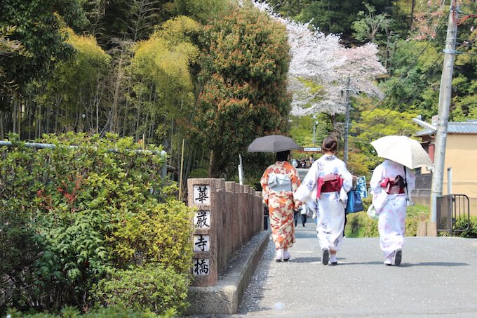 着物で街散策