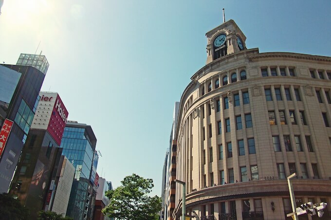 銀座の街並み